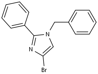 1-benzyl-4-bromo-2-phenyl-1H-imidazole Struktur