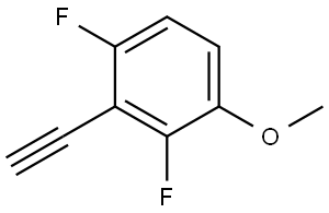 Benzene, 2-ethynyl-1,3-difluoro-4-methoxy- Struktur