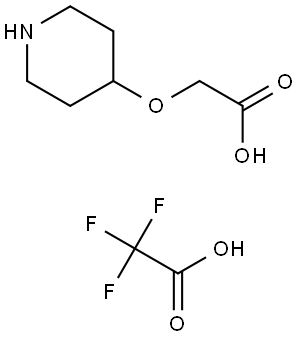 2-(4-Piperidinyloxy)acetic acid 2,2,2-trifluoroacetate Struktur