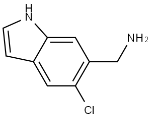 1H-Indole-6-methanamine, 5-chloro- Struktur