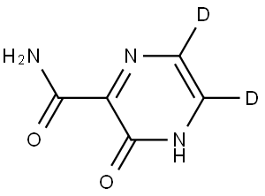 3-oxo-3,4-dihydropyrazine-5,6-d2-2-carboxamide Struktur