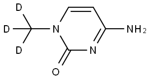 4-amino-1-(methyl-d3)pyrimidin-2(1H)-one Struktur