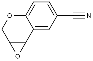 7H-Oxireno[c][1]benzopyran-3-carbonitrile, 1a,7a-dihydro- Struktur