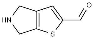 5,6-Dihydro-4H-thieno[2,3-c]pyrrole-2-carboxaldehyde Struktur