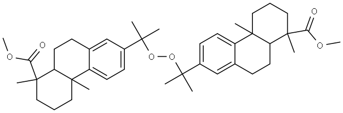 bis(methyldehydroabietate-15-yl)peroxide Struktur