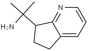 2-(6,7-dihydro-5H-cyclopenta[b]pyridin-7-yl)propan-2-amine Struktur