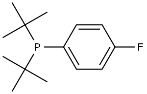 Phosphine, bis(1,1-dimethylethyl)(4-fluorophenyl)- Struktur