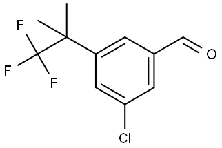 3-Chloro-5-(2,2,2-trifluoro-1,1-dimethylethyl)benzaldehyde Struktur