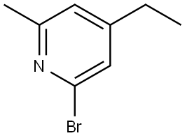 2-bromo-4-ethyl-6-methylpyridine Struktur