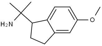 2-(5-methoxy-2,3-dihydro-1H-inden-1-yl)propan-2-amine Struktur