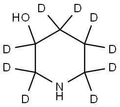 piperidin-2,2,3,4,4,5,5,6,6-d9-3-ol Struktur