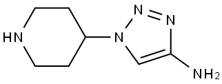 1-(piperidin-4-yl)-1H-1,2,3-triazol-4-amine Struktur