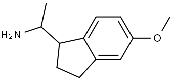 1-(5-methoxy-2,3-dihydro-1H-inden-1-yl)ethan-1-amine Struktur