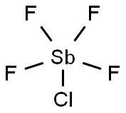 Antimony(V) monochloride tetrafluoride Struktur