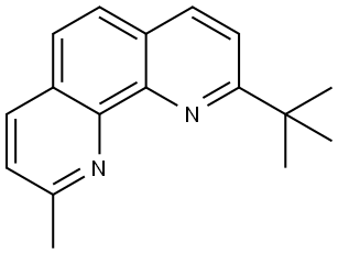 2-(tert-butyl)-9-methyl-1,10-phenanthroline Struktur