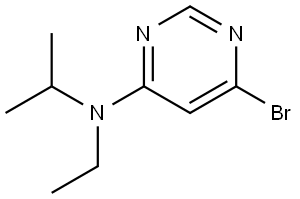 6-Bromo-N-ethyl-N-(1-methylethyl)-4-pyrimidinamine Struktur