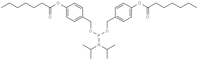 bis[1-[4-(hydroxymethyl)phenyl]octyl] carbonate Struktur