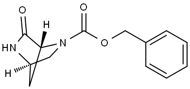 benzyl (1R,4R)-6-oxo-2,5-diazabicyclo[2.2.1]heptane-2-carboxylate Struktur