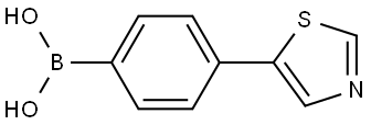 4-(Thiazol-5-yl)phenylboronic acid Struktur