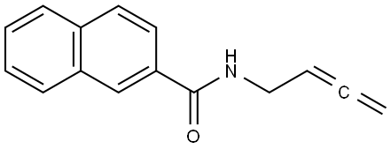 2-Naphthalenecarboxamide, N-2,3-butadien-1-yl- Struktur