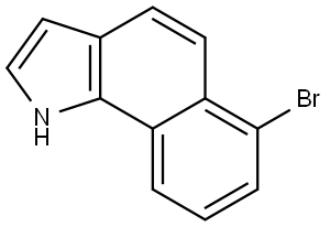 6-bromo-1H-benzo[g]indole Struktur