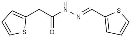 2-(2-THIENYL)-N'-(2-THIENYLMETHYLENE)ACETOHYDRAZIDE Struktur