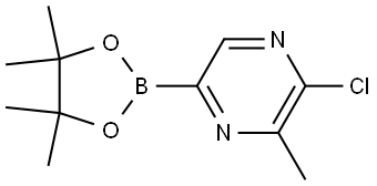 2-chloro-3-methyl-5-(4,4,5,5-tetramethyl-1,3,2-dioxaborolan-2-yl)pyrazine Structure