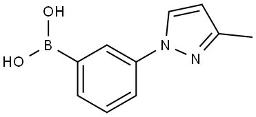 3-(3-Methyl-1H-pyrazol-1-yl)phenylboronic acid Struktur