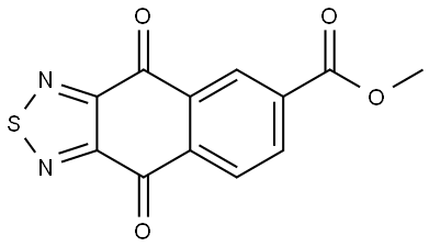 METHYL 4,9-DIOXO-4,9-DIHYDRONAPHTHO[2,3-C][1,2,5]THIADIAZOLE-6-CARBOXYLATE Struktur