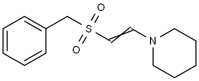 1-[(E)-2-(BENZYLSULFONYL)ETHENYL]PIPERIDINE Struktur