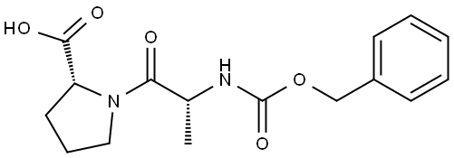 D-Proline, N-[(phenylmethoxy)carbonyl]-D-alanyl- Struktur