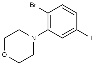 4-(2-bromo-5-iodophenyl)morpholine Struktur