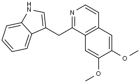 1-(1H-INDOL-3-YLMETHYL)-6,7-DIMETHOXYISOQUINOLINE Struktur