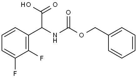 2-(((benzyloxy)carbonyl)amino)-2-(2,3-difluorophenyl)acetic acid Structure