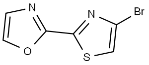 2-(4-bromothiazol-2-yl)oxazole Struktur