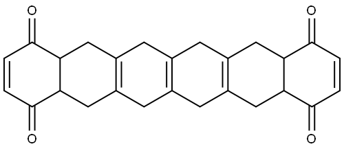 4A,5,6,7,8,8A,12A,13,14,15,16,16A-DODECAHYDRO-1,4,9,12-HEXACENETETRONE Struktur