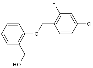 (2-((4-chloro-2-fluorobenzyl)oxy)phenyl)methanol Struktur