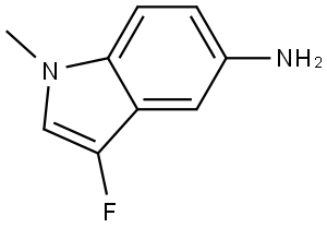 1H-Indol-5-amine, 3-fluoro-1-methyl- Struktur