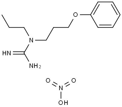 N-(3-phenoxypropyl)-N-propylguanidine, nitrate salt Struktur