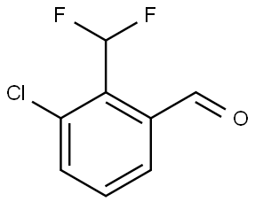 Benzaldehyde, 3-chloro-2-(difluoromethyl)- Struktur