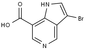 3-Bromo-1H-pyrrolo[3,2-c]pyridine-7-carboxylic acid Struktur