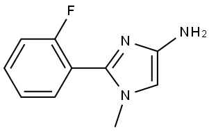 2-(2-fluorophenyl)-1-methyl-1H-imidazol-4-amine Struktur