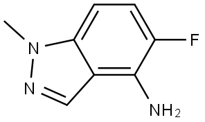 1H-Indazol-4-amine, 5-fluoro-1-methyl- Struktur