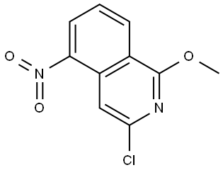 3-chloro-1-methoxy-5-nitroisoquinoline Struktur