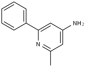 2-methyl-6-phenylpyridin-4-amine Struktur