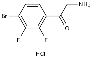 4-Bromo-2,3-difluorophenacylamine hydrochloride Struktur