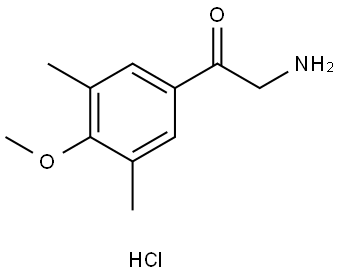 3,5-Dimethyl-4-methoxyphenacylamine hydrochloride Struktur