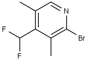 Pyridine, 2-bromo-4-(difluoromethyl)-3,5-dimethyl- Struktur