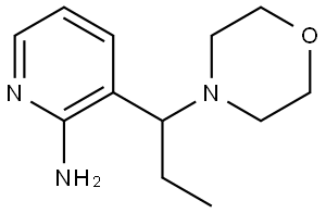 3-(1-morpholinopropyl)pyridin-2-amine Struktur