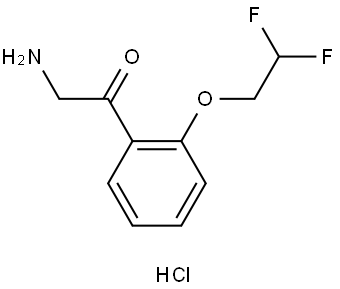 2-(2,2-Difluoroethoxy)phenacylamine hydrochloride Structure